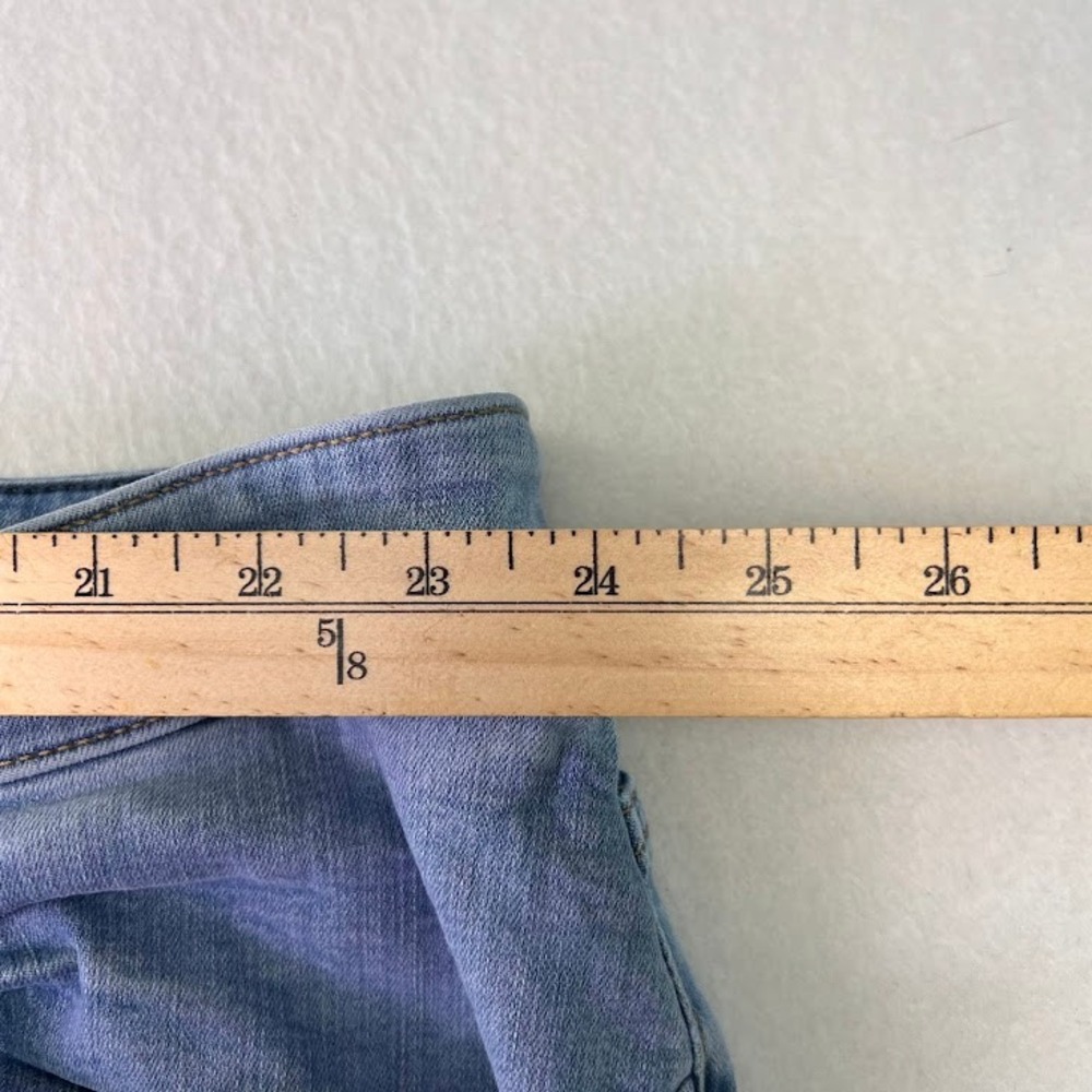 Lane Bryant Capri Jeans Womens Plus Sz 28 Blue Mid Rise Boyfriend Flex Waistband - Picture 3 of 7